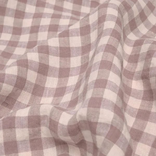 Elderberry Gingham Linen Blend Pillowcase (Pair) - Image 3