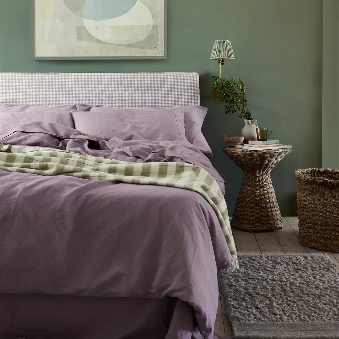 Elderberry Linen Blend Flat Sheet - Image 4