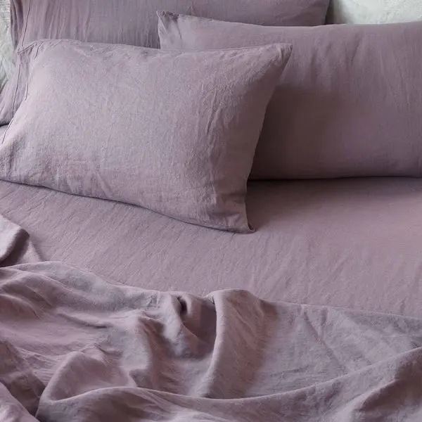 Elderberry Linen Fitted Sheet - Image 3
