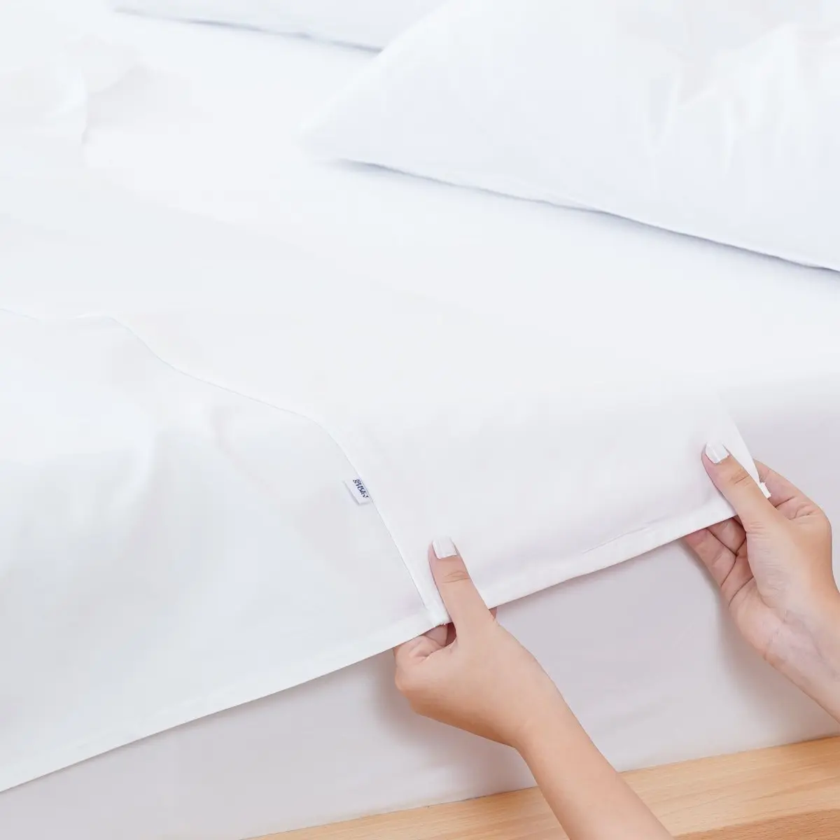 White Ella Cotton Bedding - Image 11