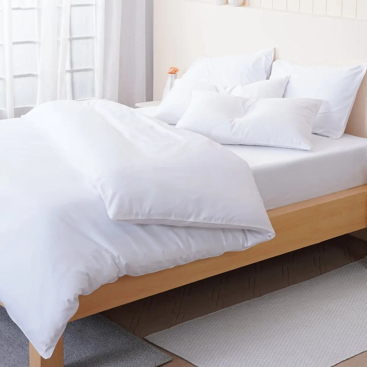 White Ella Cotton Bedding - Image 2