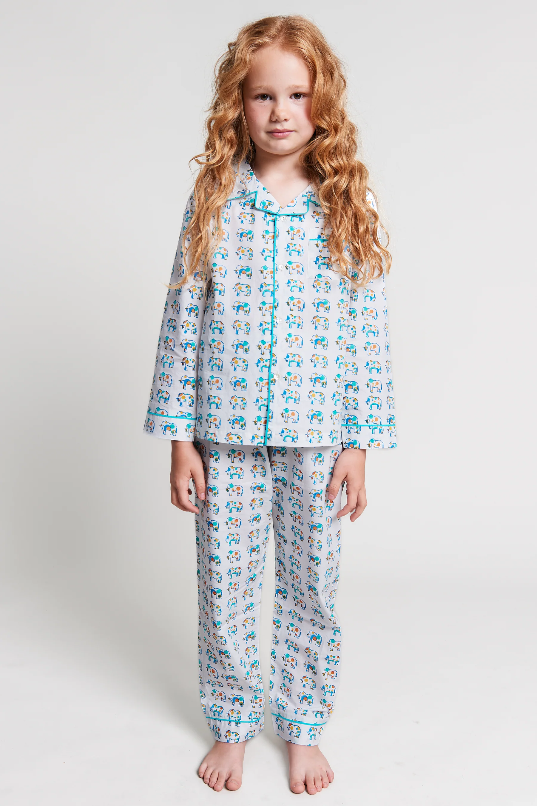 ella's polka dot parade Kids Organic Cotton Pyjama Trouser Set