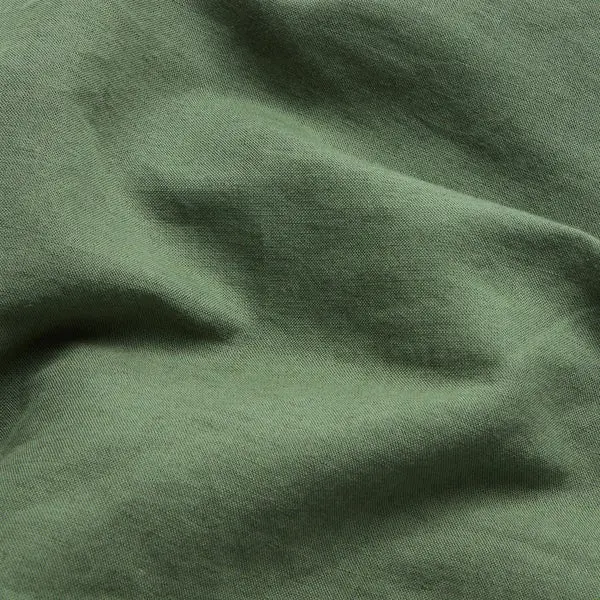 Elm Green Cotton Linen Blend Flat Sheet - Image 2