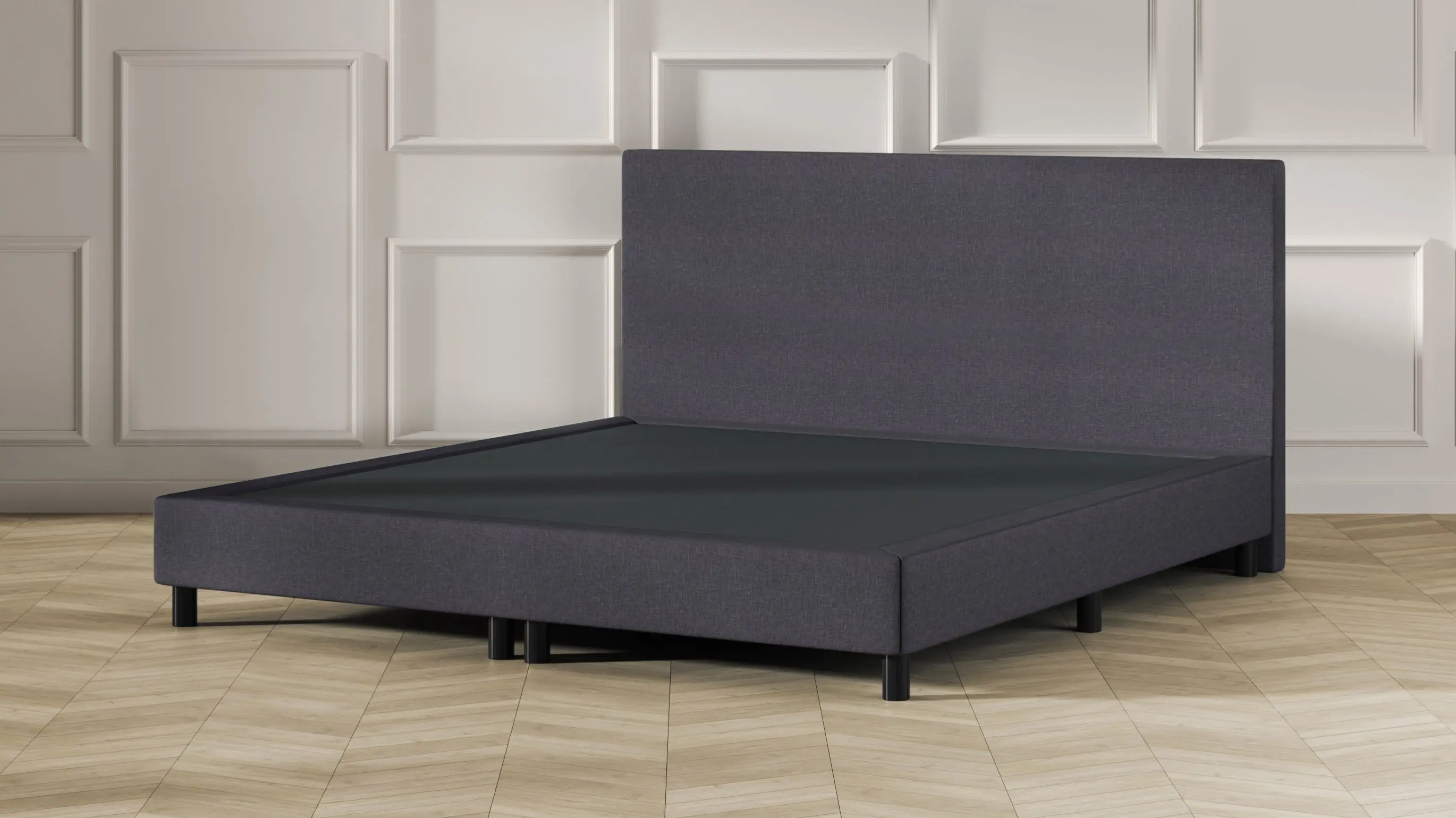 Dark Grey Deluxe Hotel Bed - Image 2