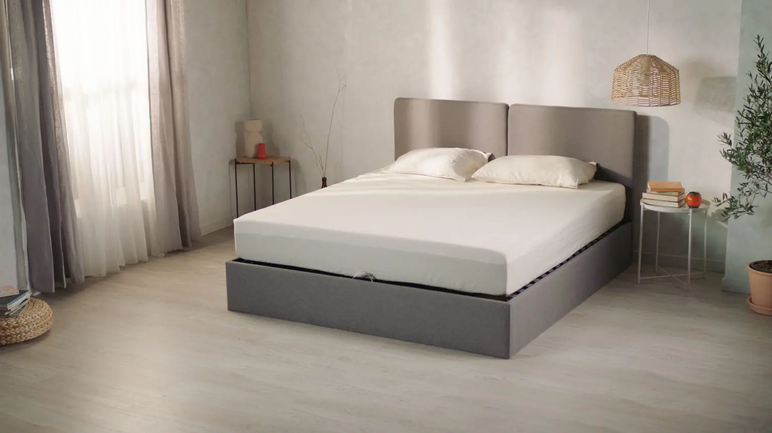 Light Grey Ottoman Bed - Image 4