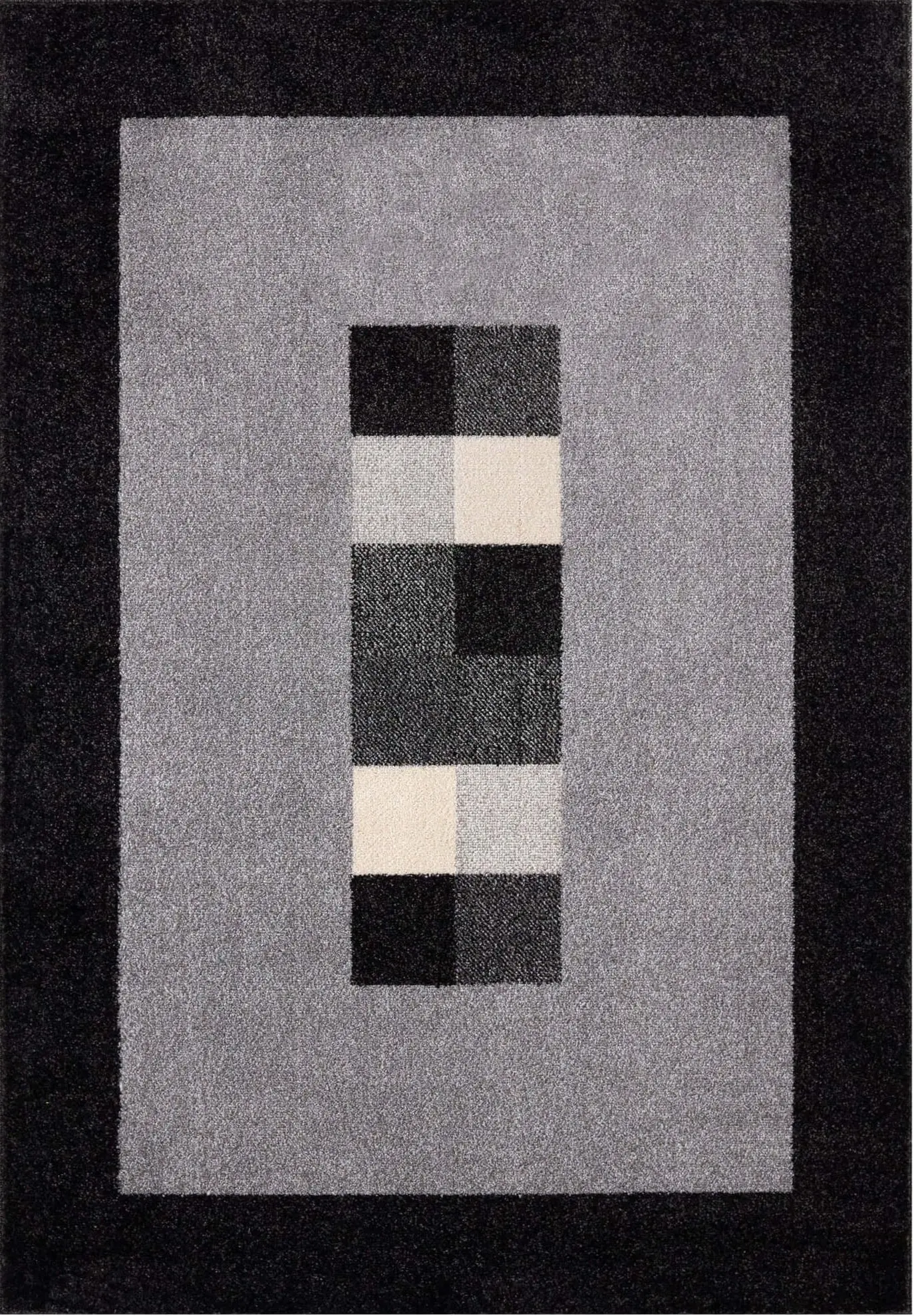 Ephesus Grey Black Rug | 7439GB