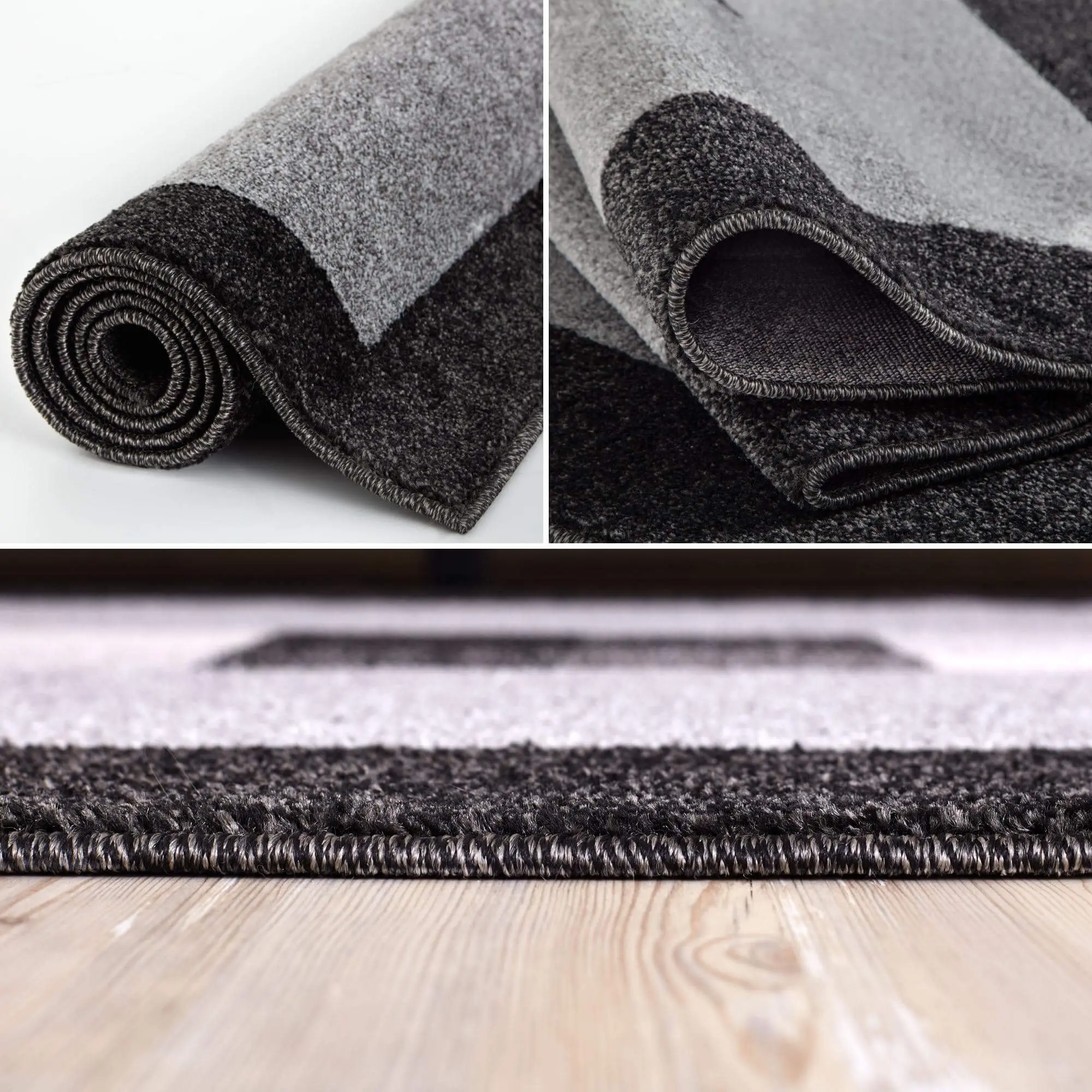 Ephesus Grey Black Rug | 7439GB - Image 4