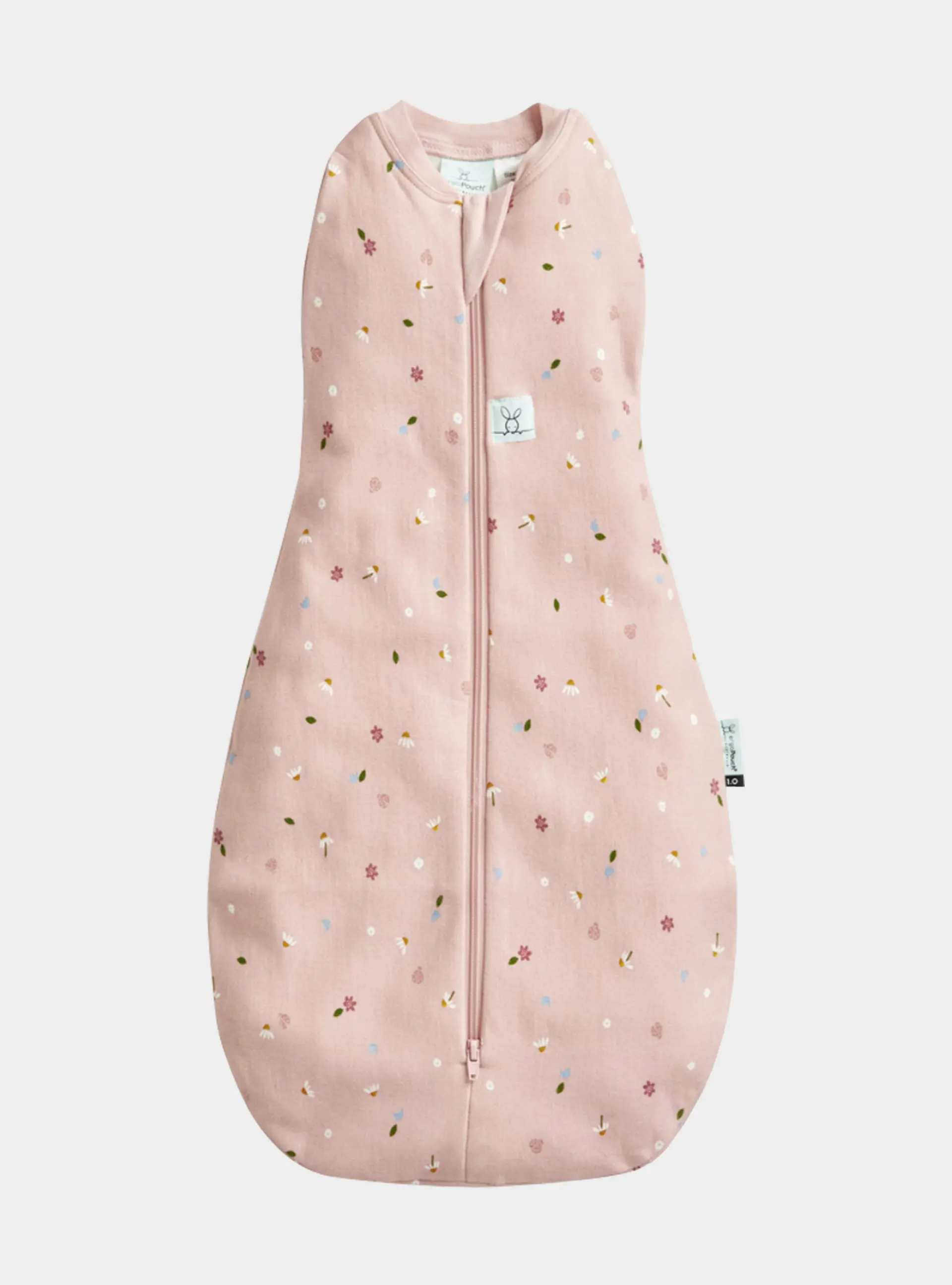 ergoPouch - Organic All Year Cocoon Swaddle Sleeping Bag - Daisy 1.0 TOG