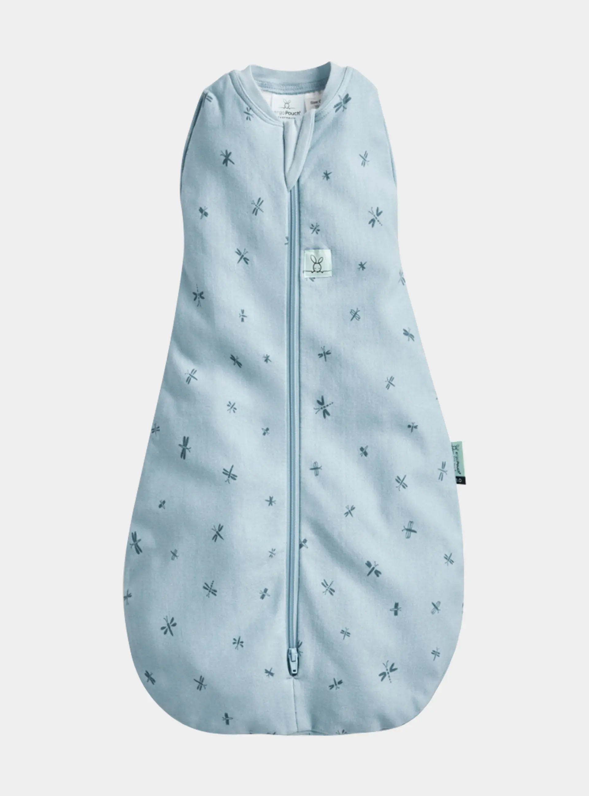Organic All Year Cocoon Swaddle Sleeping Bag - Dragonflies 1.0 TOG