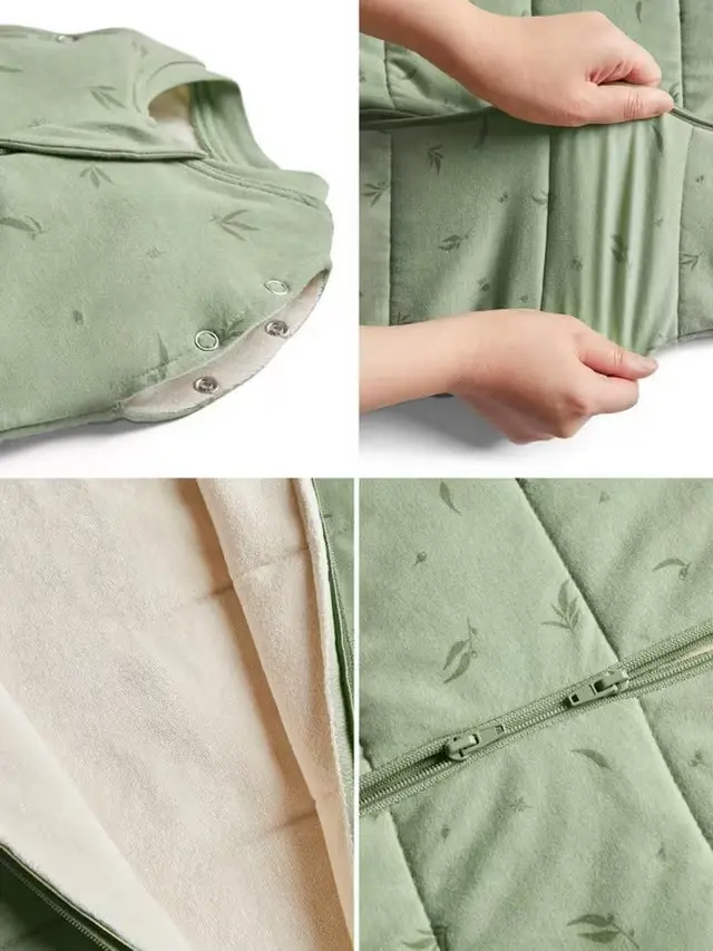 Organic All Year Cocoon Swaddle Sleeping Bag - Dragonflies 1.0 TOG - Image 7