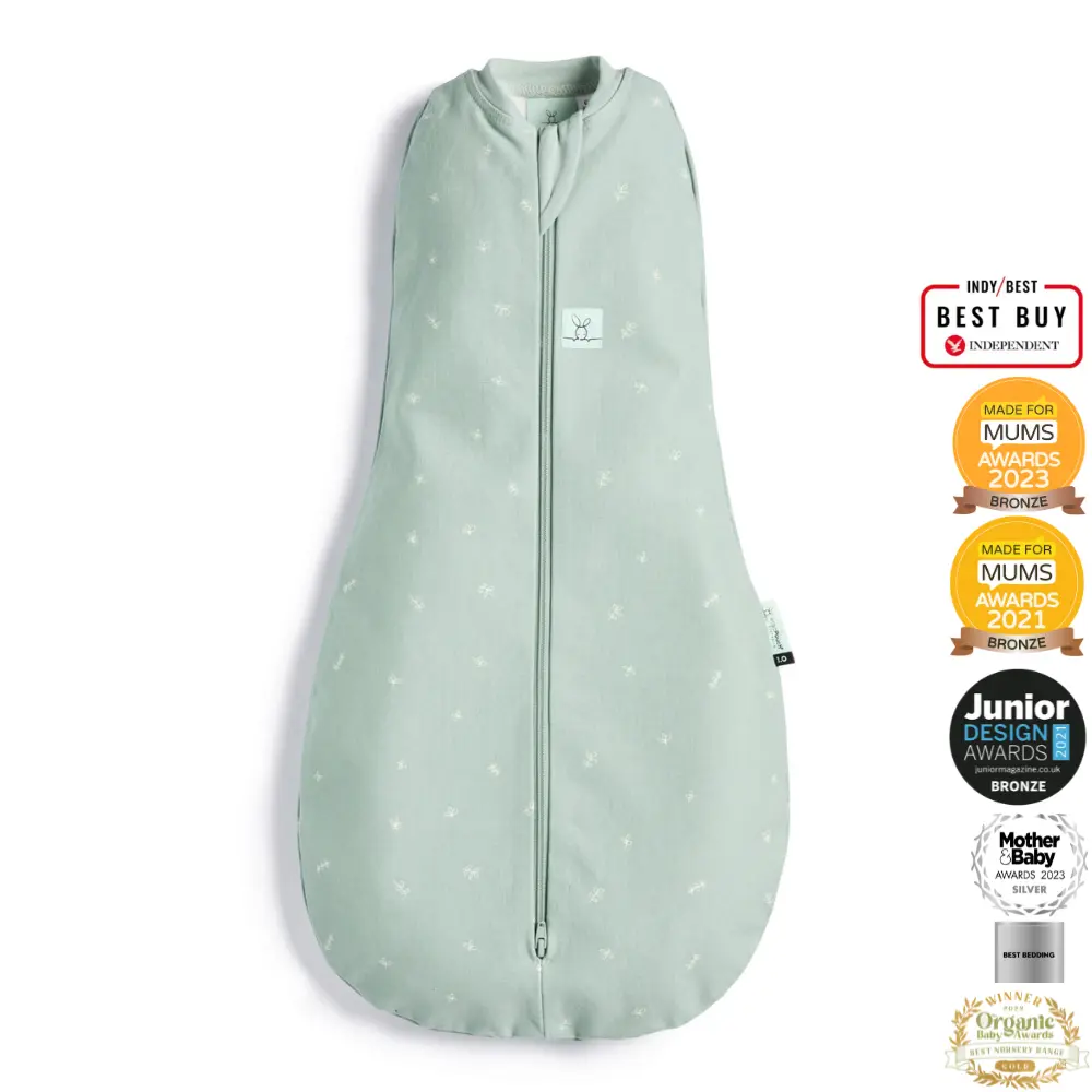 ergoPouch - Organic Summer Cocoon Swaddle Sleeping Bag - Sage 0.2 TOG - Image 2