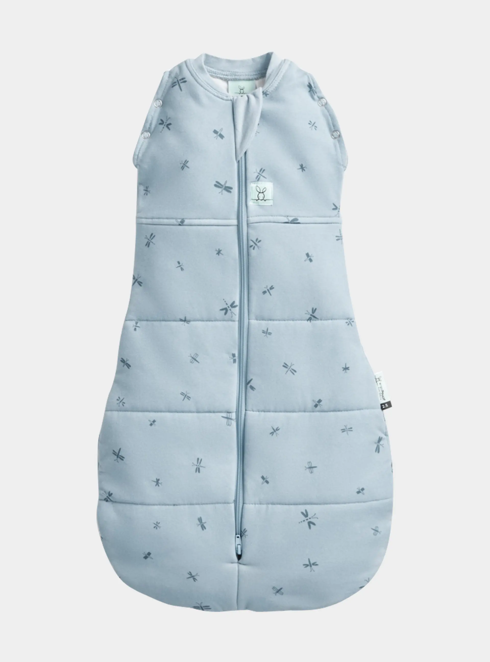 Organic Winter Cocoon Swaddle Sleeping Bag - Dragonflies 2.5 TOG