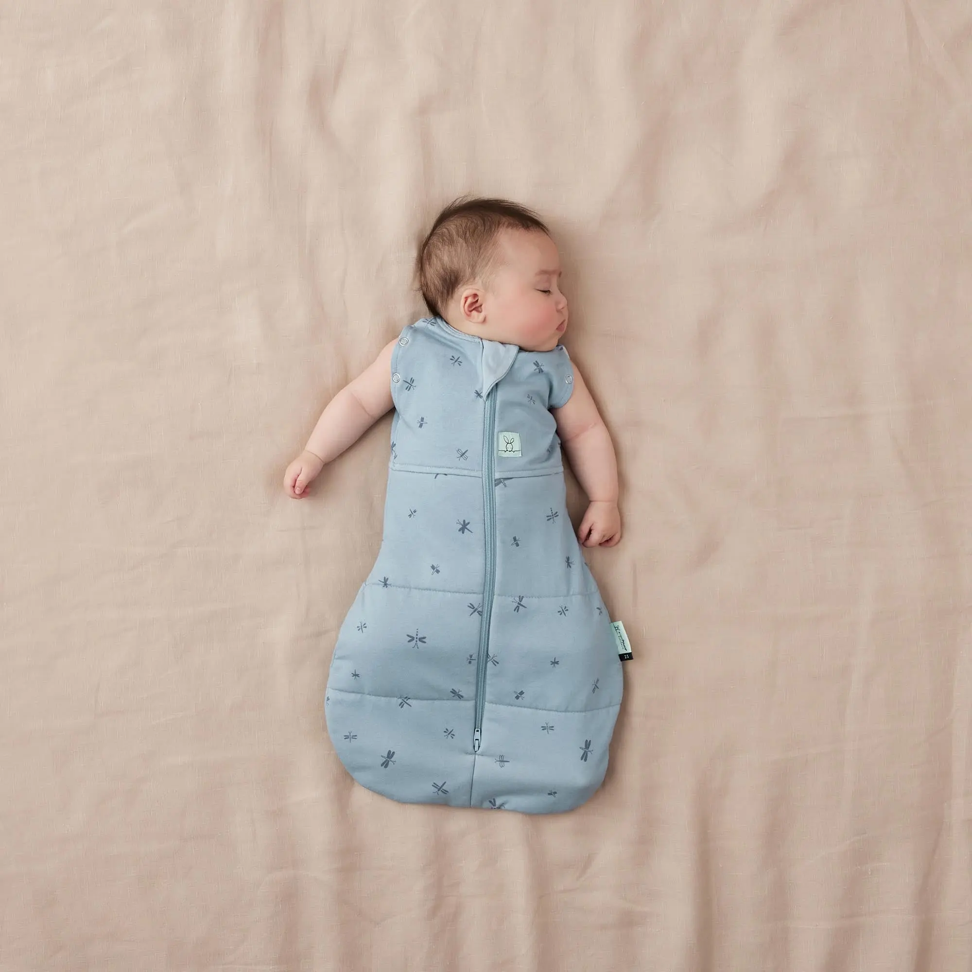 Organic Winter Cocoon Swaddle Sleeping Bag - Dragonflies 2.5 TOG - Image 2