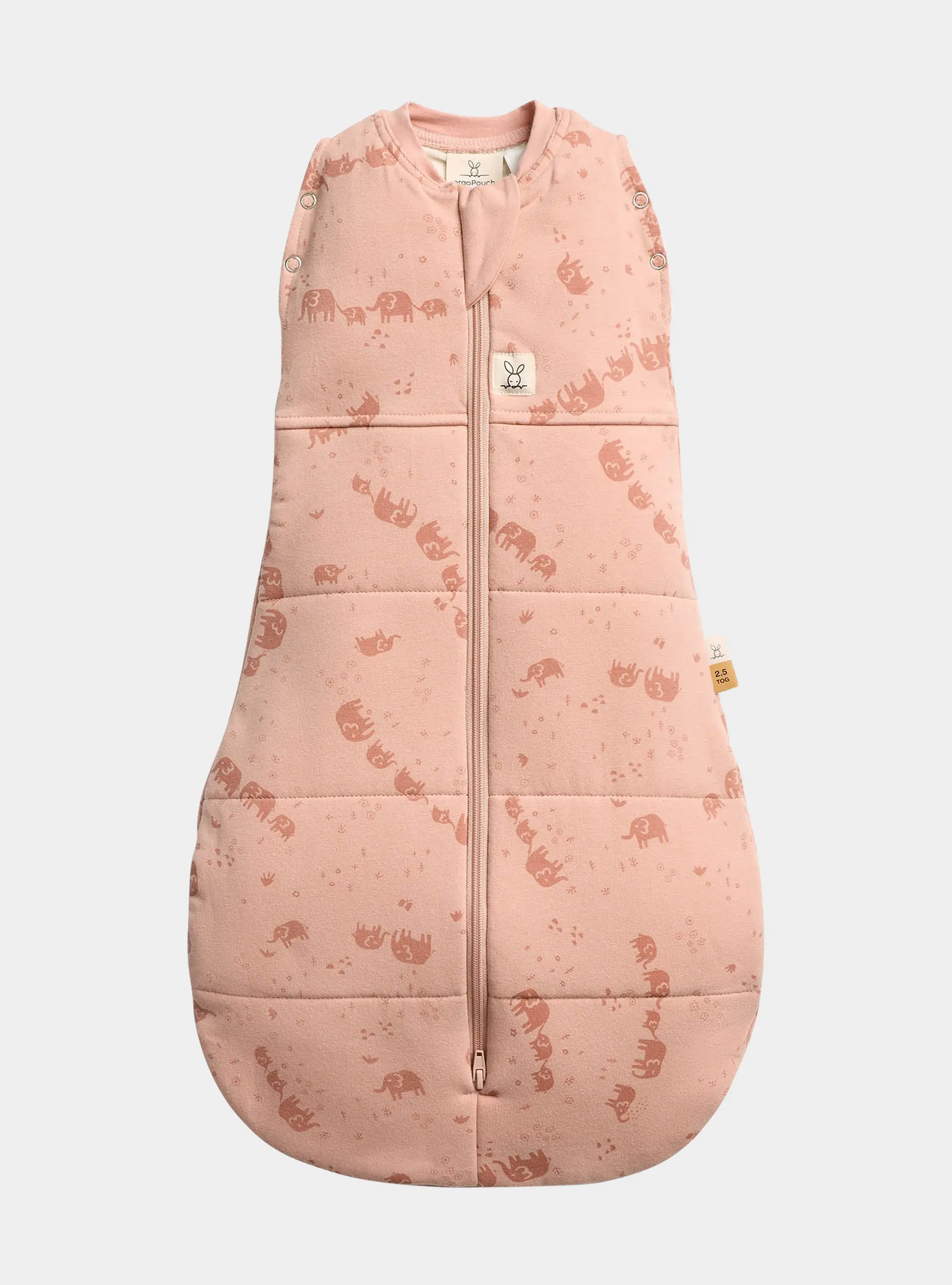 Organic Winter Cocoon Swaddle Sleeping Bag - Elephant Parade 2.5 TOG