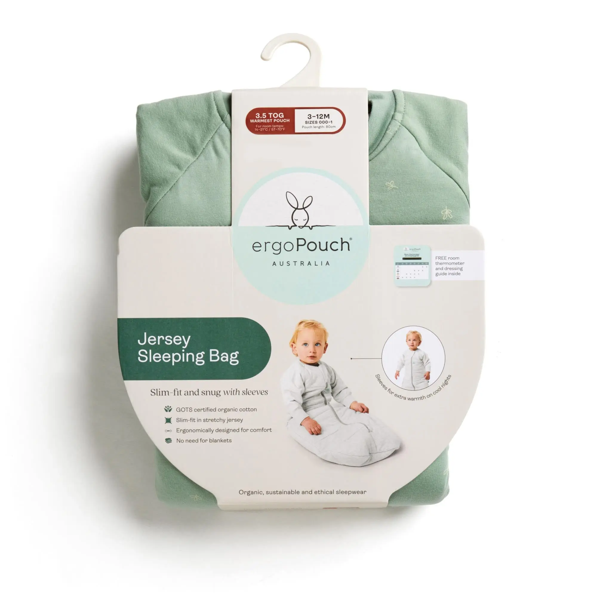 Organic Winter Jersey Sleeping Bag - Dragonflies 3.5 TOG - Image 9