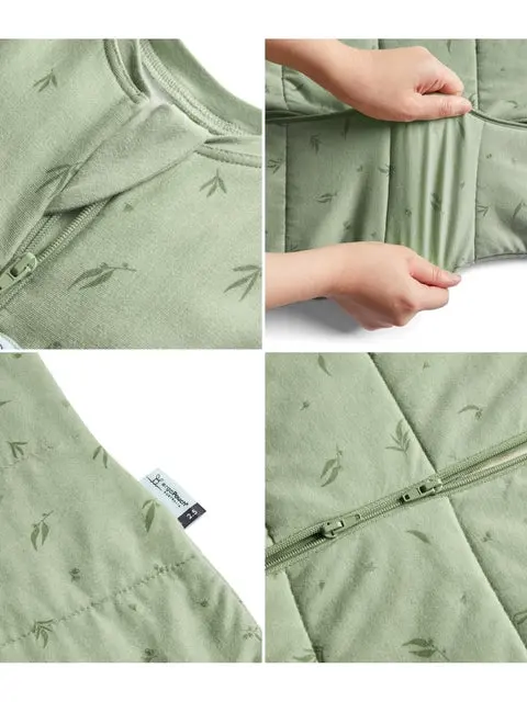 Organic Winter Jersey Sleeping Bag - Oatmeal 2.5 TOG - Image 6