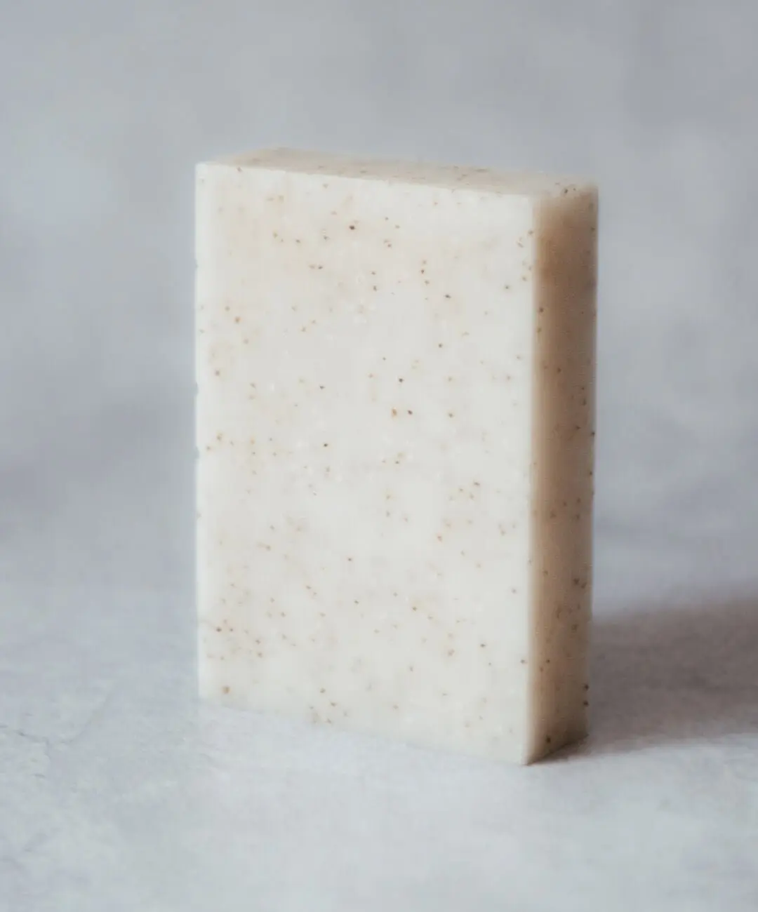 Eucalyptus Lemon Mint and Olive Stone Natural Soap Bar (With Grit) - Image 3