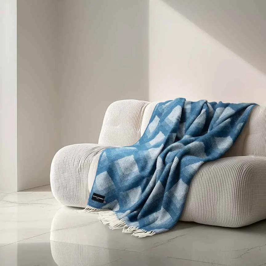 Swinging London Evening Tales - Pure New Wool Blanket