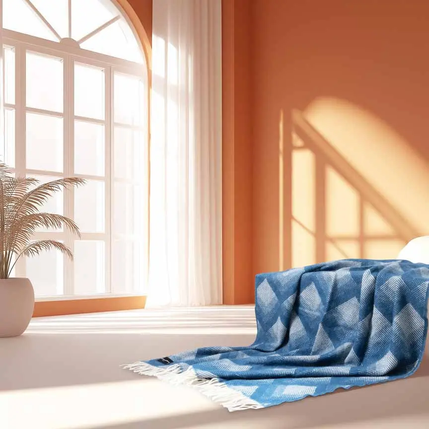 Swinging London Evening Tales - Pure New Wool Blanket - Image 2