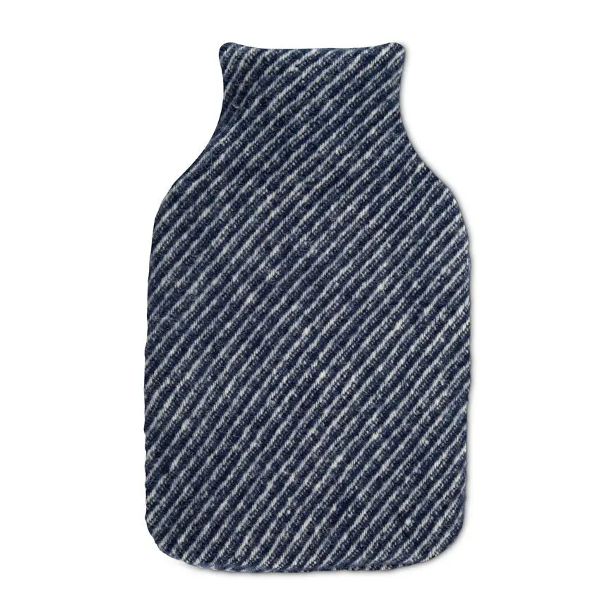 Marine Blue Evening Tales - Pure New Wool Hot Water Bag - Image 3