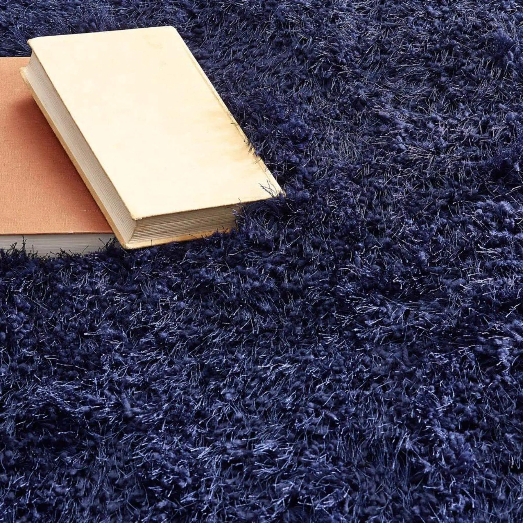 Extravagance Navy Shaggy Rug - Image 3