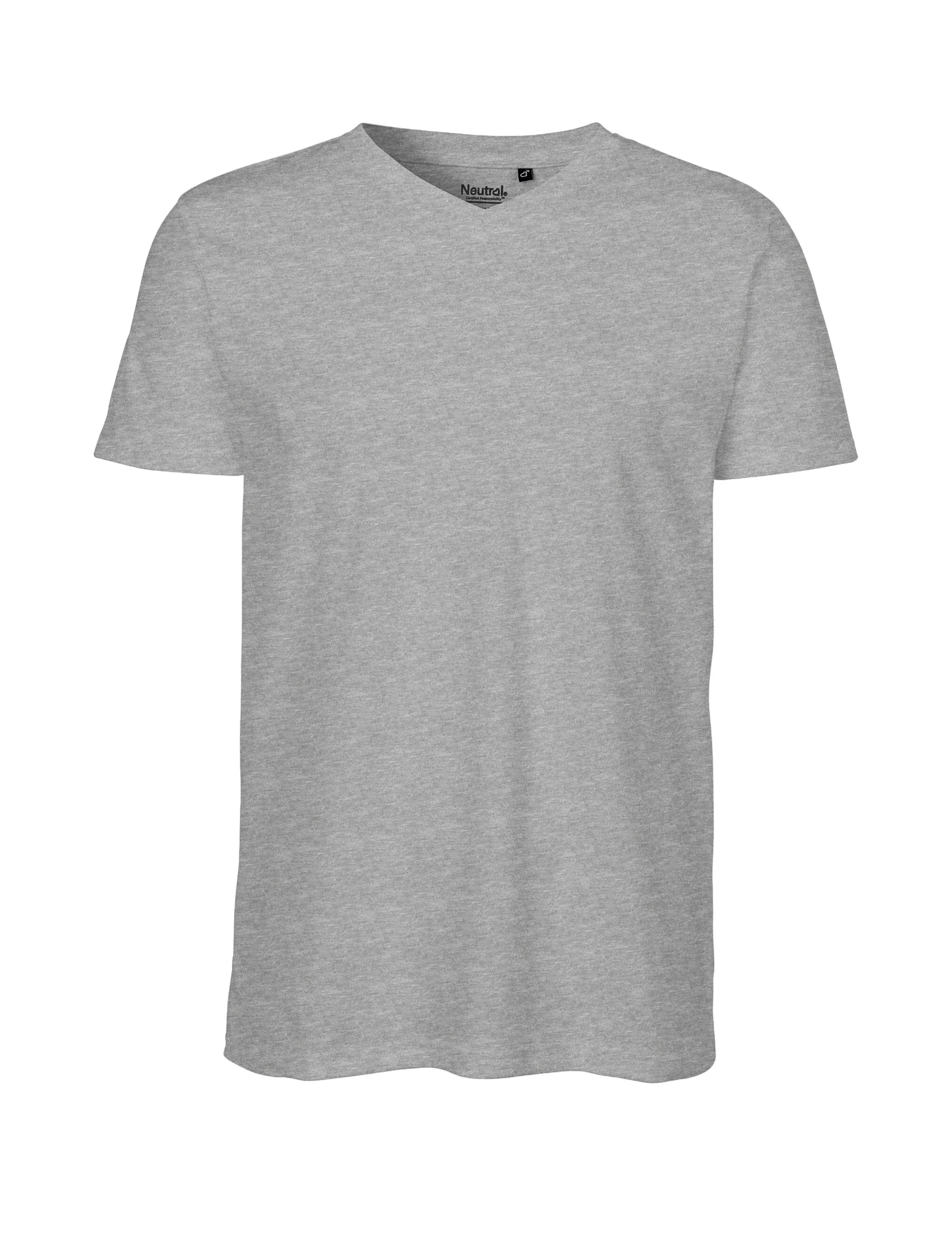 Fairtrade Organic V-neck T-shirt: Mens - Image 5