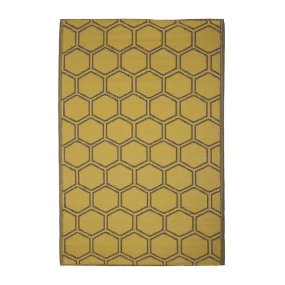 Fallen Fruits Honeycomb Outdoor Rug