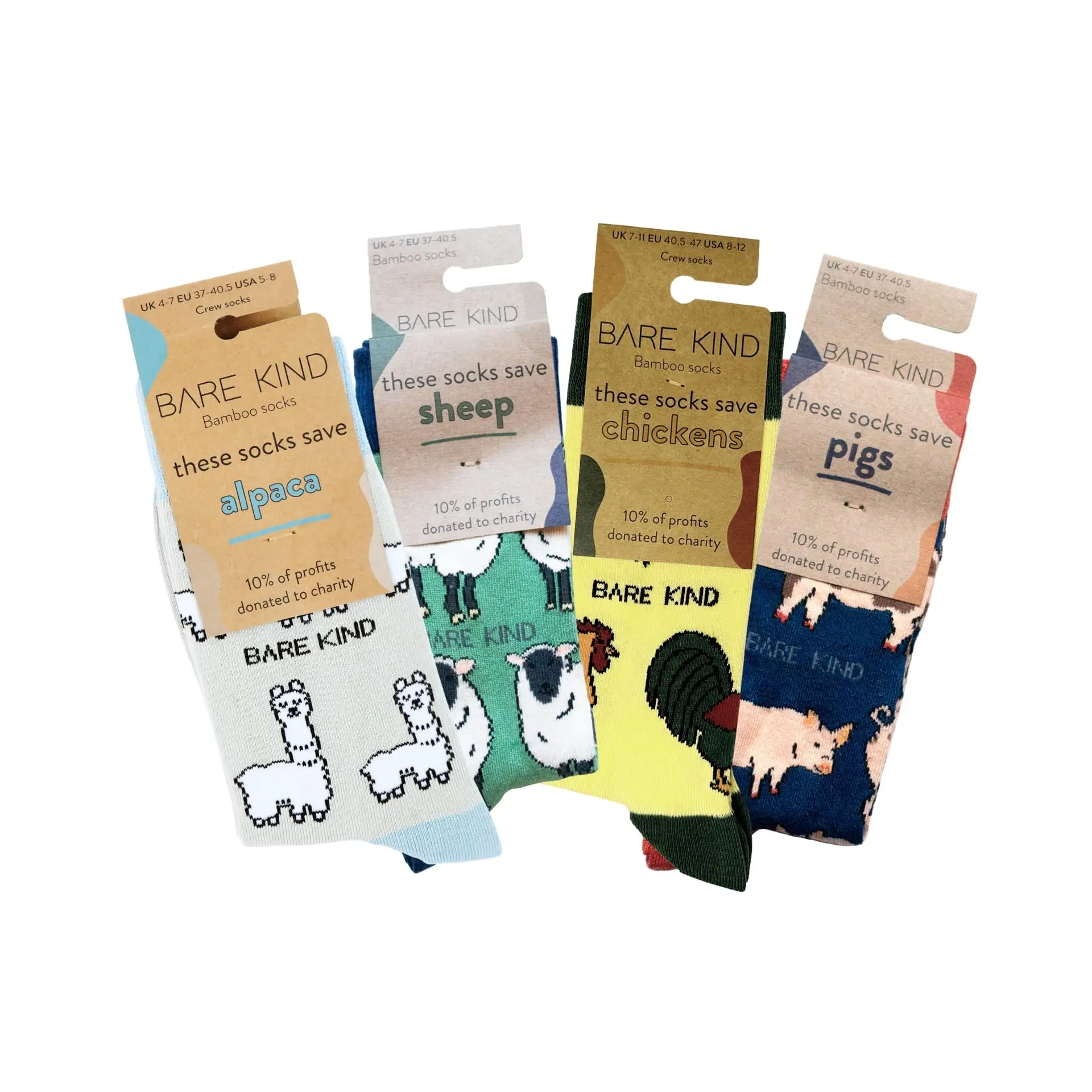 Farm 4 Pack Bamboo Sock Set - Image 2