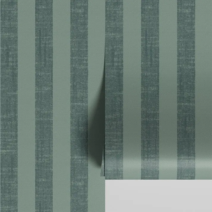 Fern Green Pembroke Stripe Wallpaper - Image 3