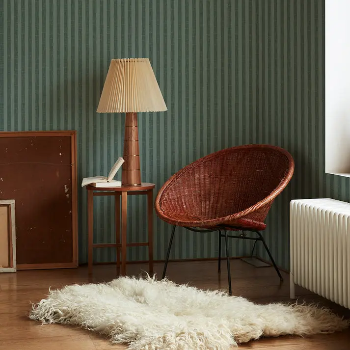 Fern Green Pembroke Stripe Wallpaper - Image 4