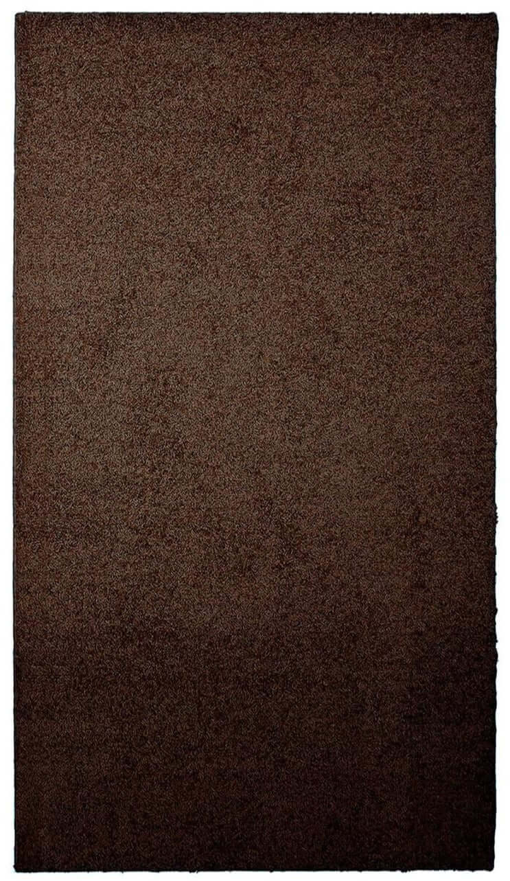 Fiji Chocolate Brown Washable Solid Shaggy Rug - Image 2