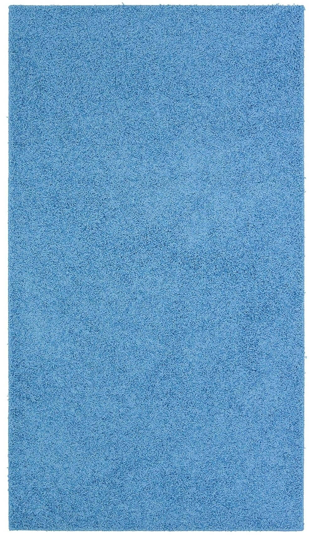 Fiji Sky Blue Washable Solid Shaggy Rug - Image 2