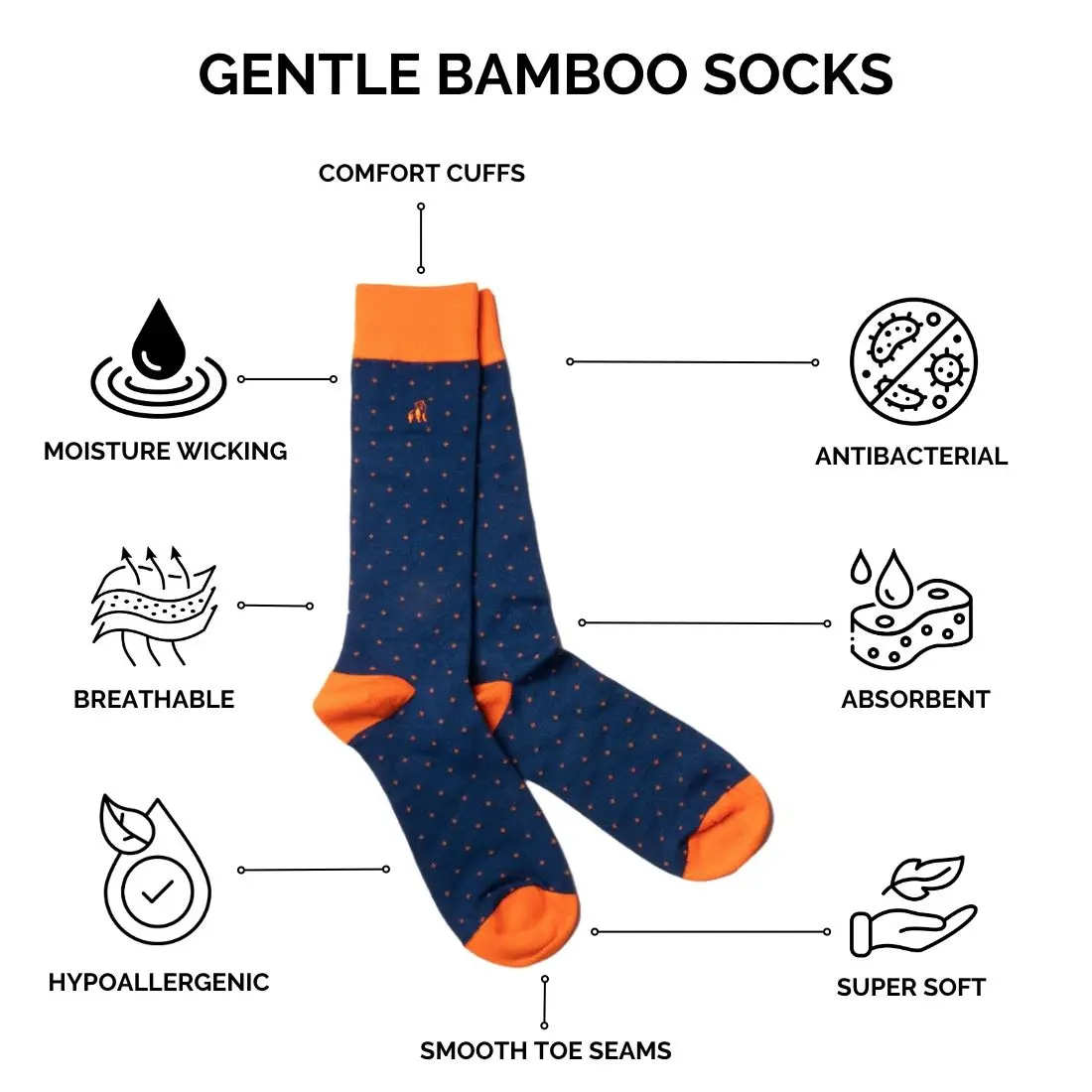 Flamingo Bamboo Socks (Comfort Cuff) - Image 5