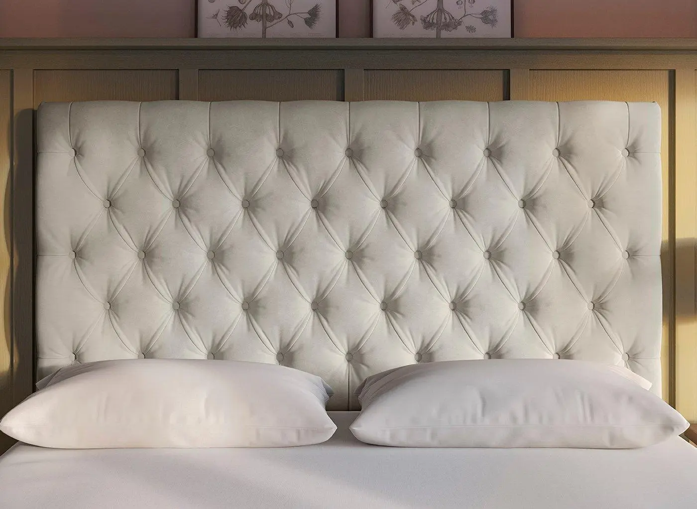 Flaxby Harrogate Headboard - Beige