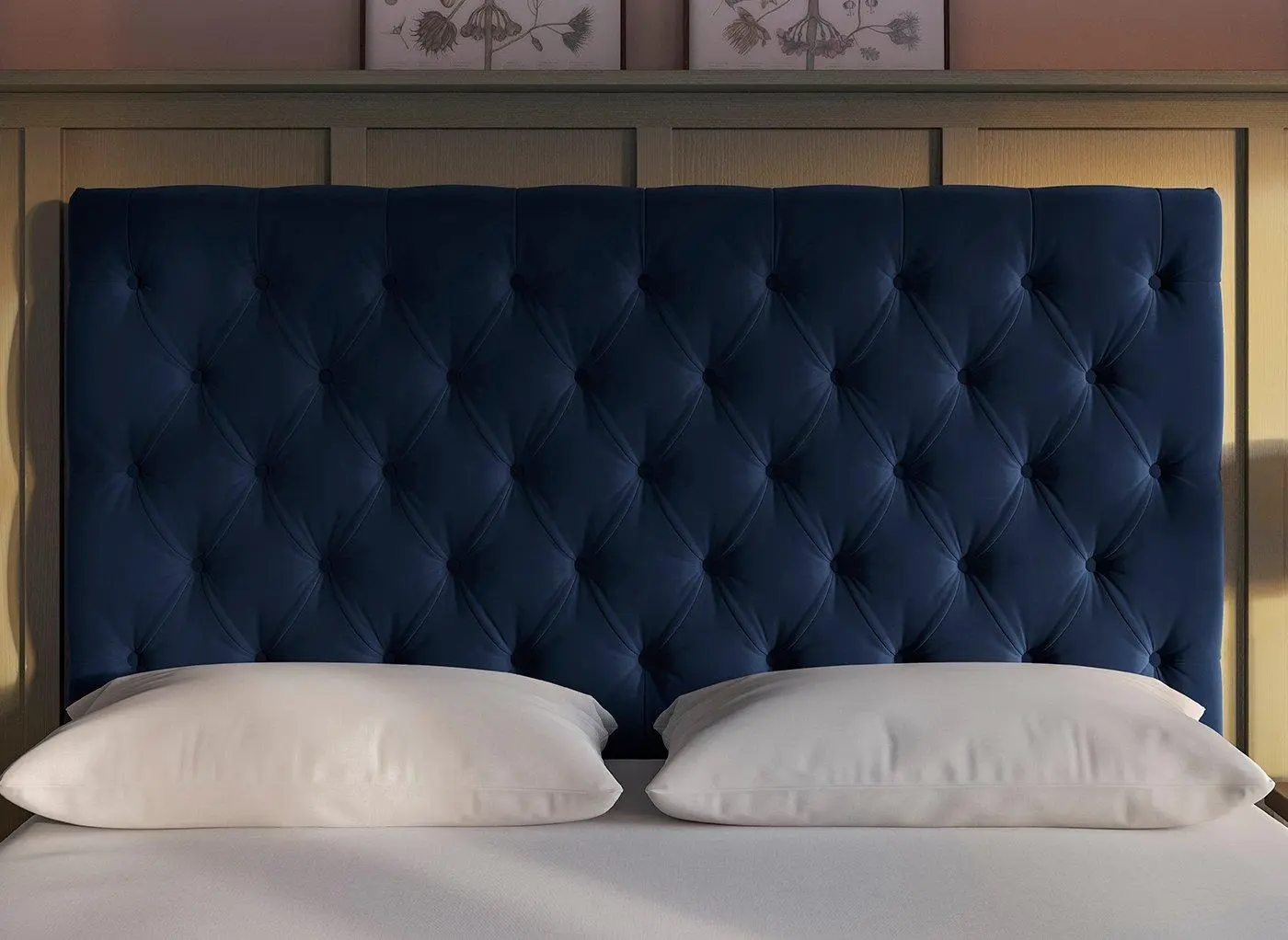 Flaxby Harrogate Headboard- Blue
