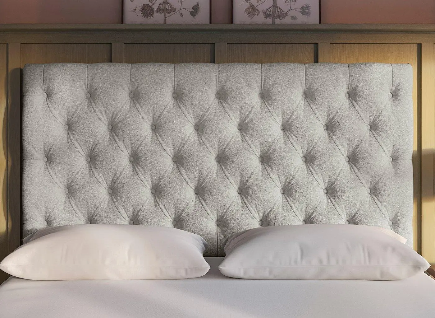 Flaxby Harrogate Headboard - Cream