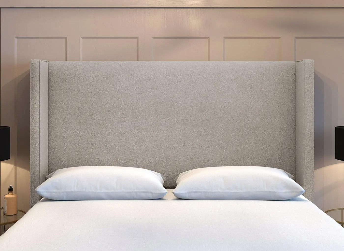 Flaxby Kettlewell Winged Headboard- Cream