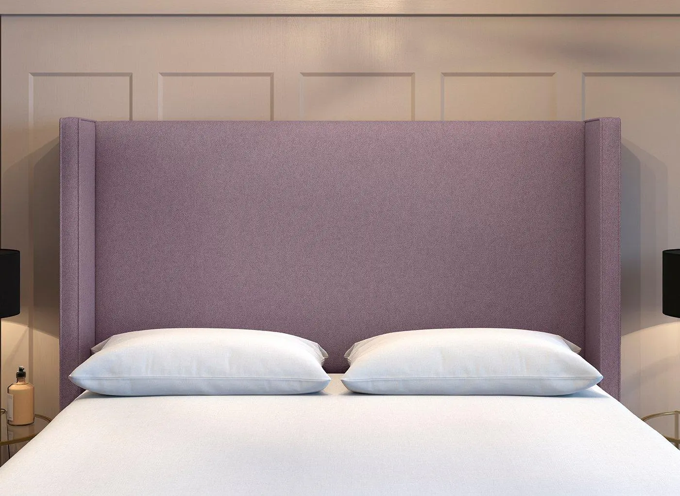 Flaxby Kettlewell Winged Headboard - Purple