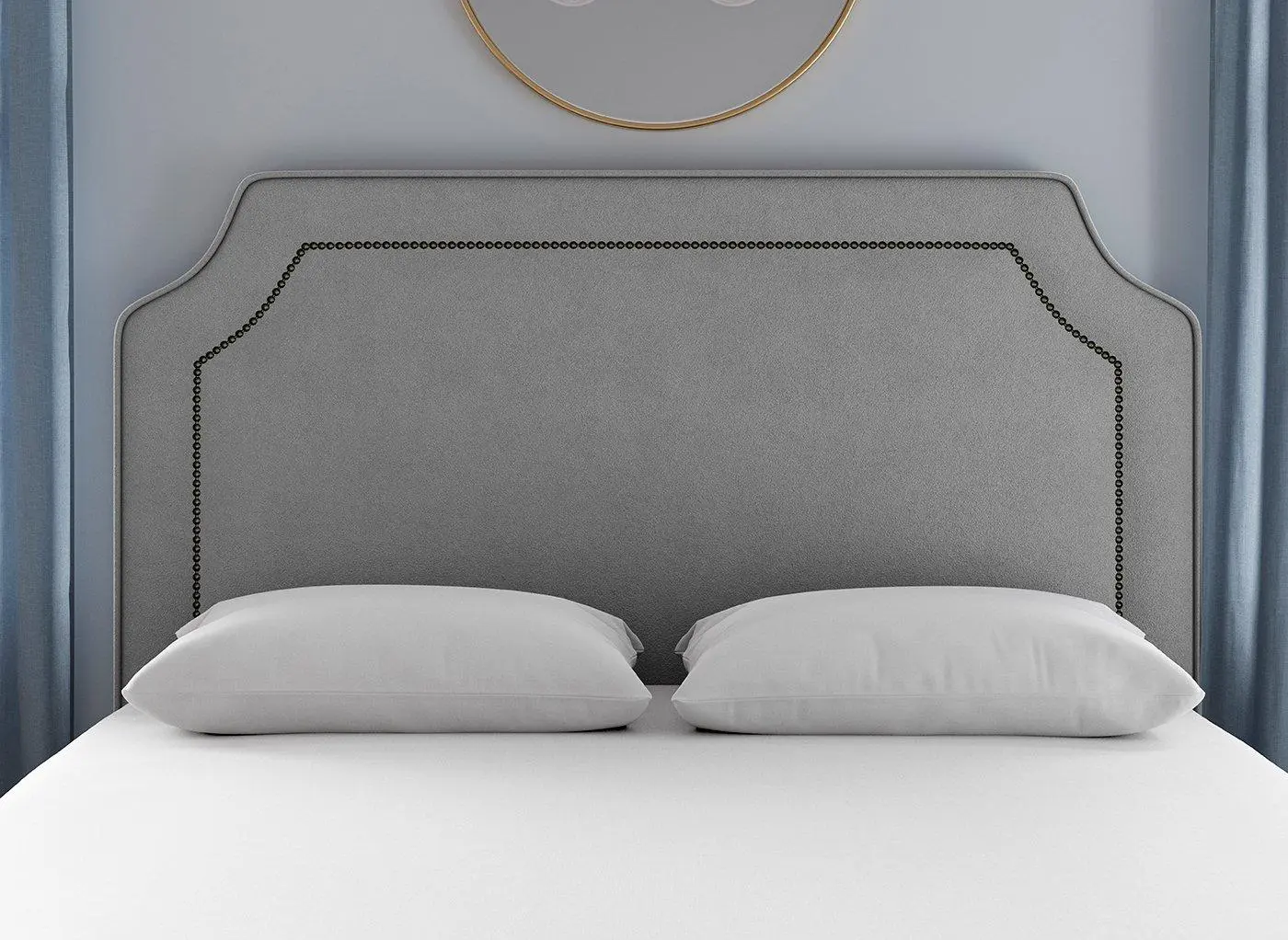 Flaxby Malton Padded Headboard - Silver