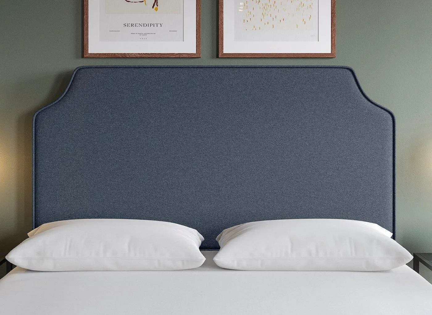 Flaxby Rainton Padded Headboard - Blue