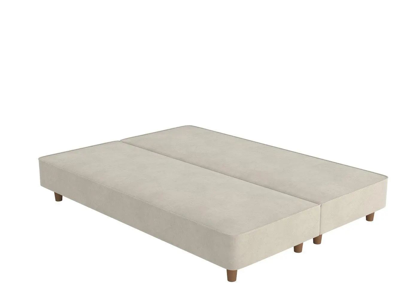 Flaxby Shallow Divan Bed Base- Beige