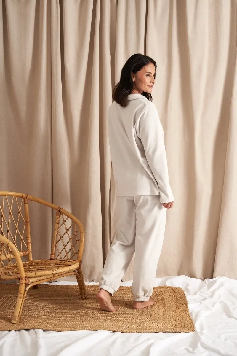 Fleece Lounge Set in Stone - Image 3