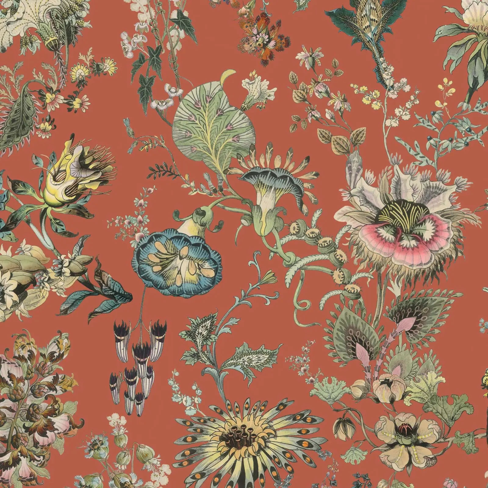 FLORA FANTASIA Wallpaper - Amber