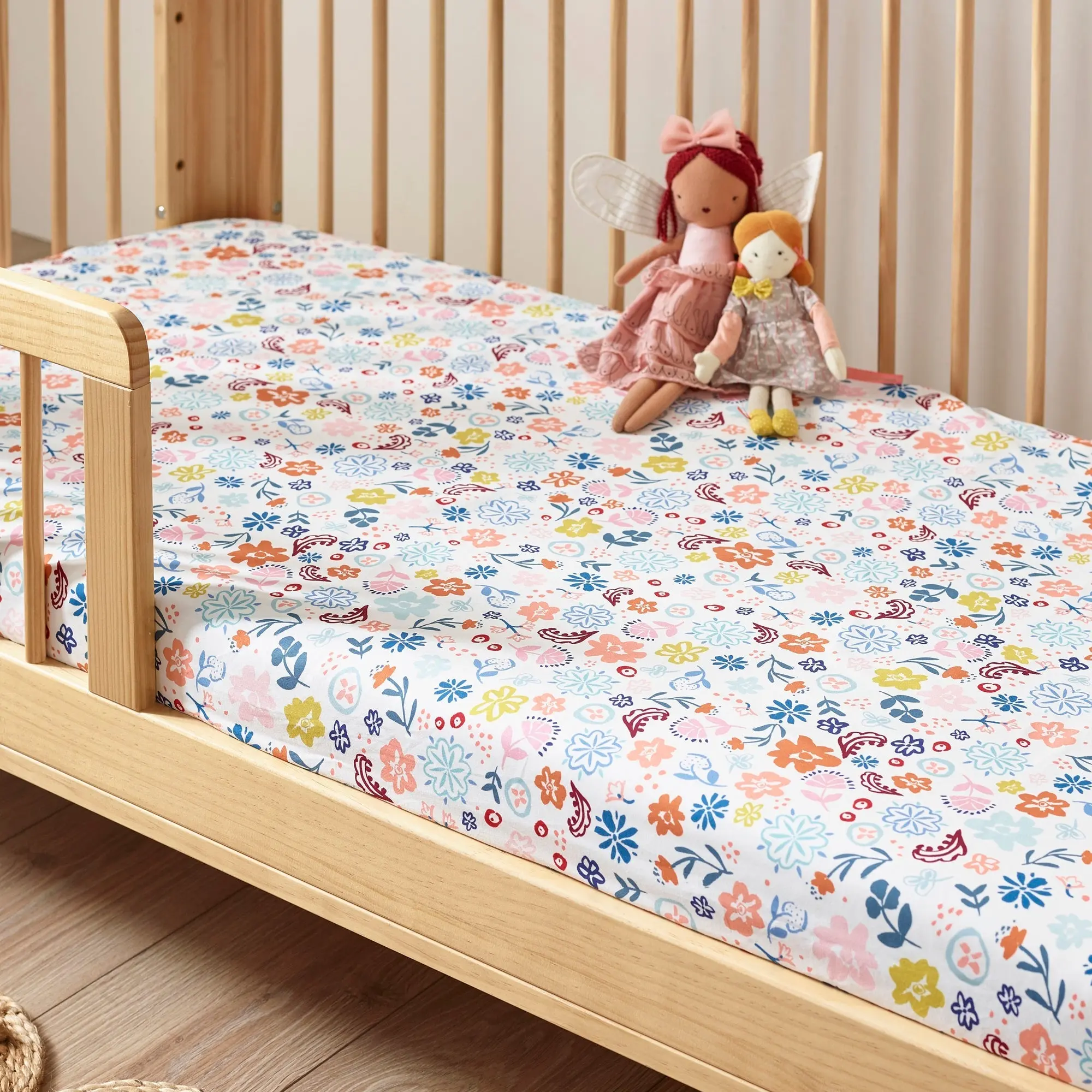 Floral Organic Cotton Fitted Sheet - Image 2