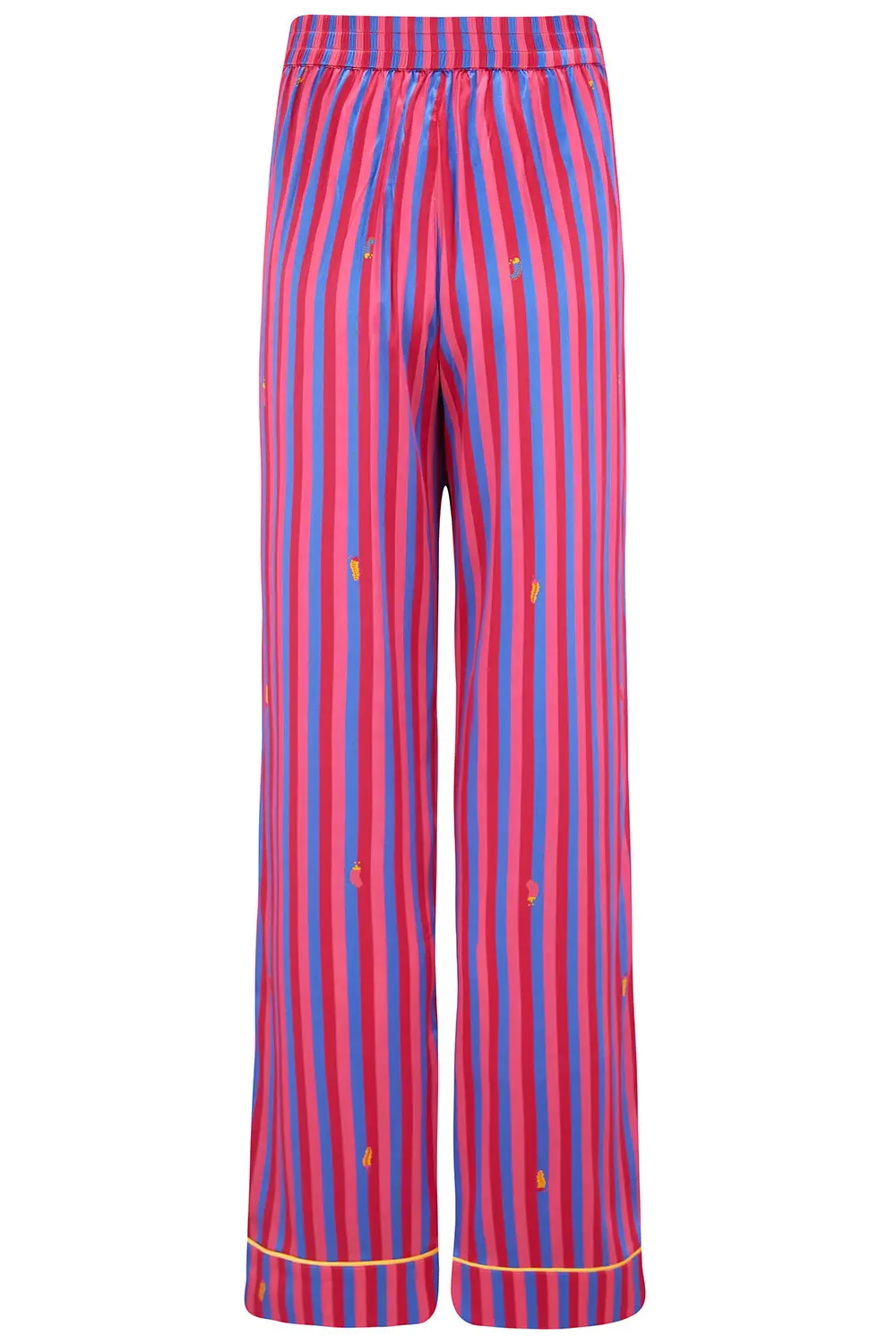 Florence Crimson Stripe Silk Trouser - Image 2