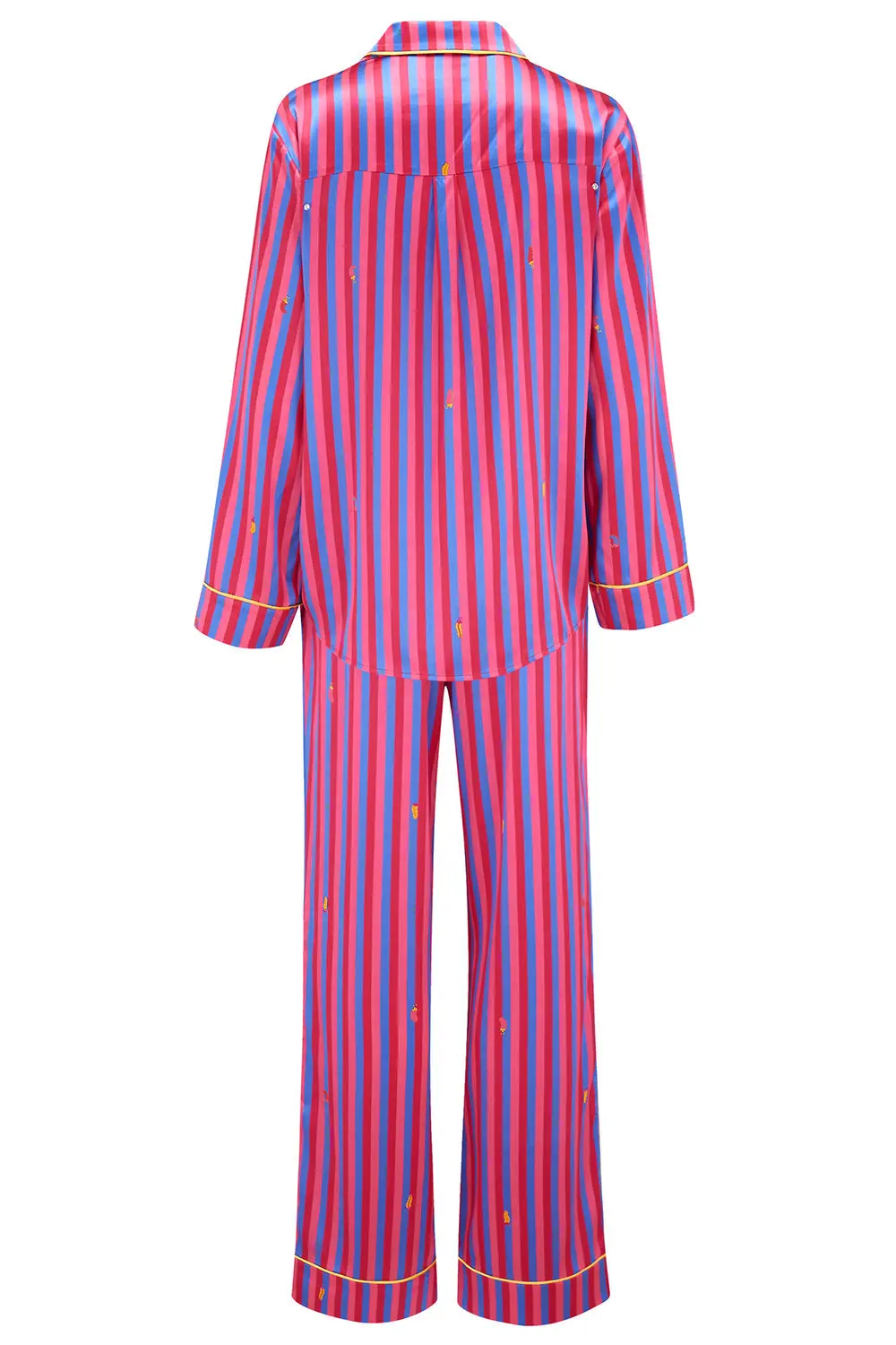 Florence Crimson Stripe Silk Trouser - Image 3