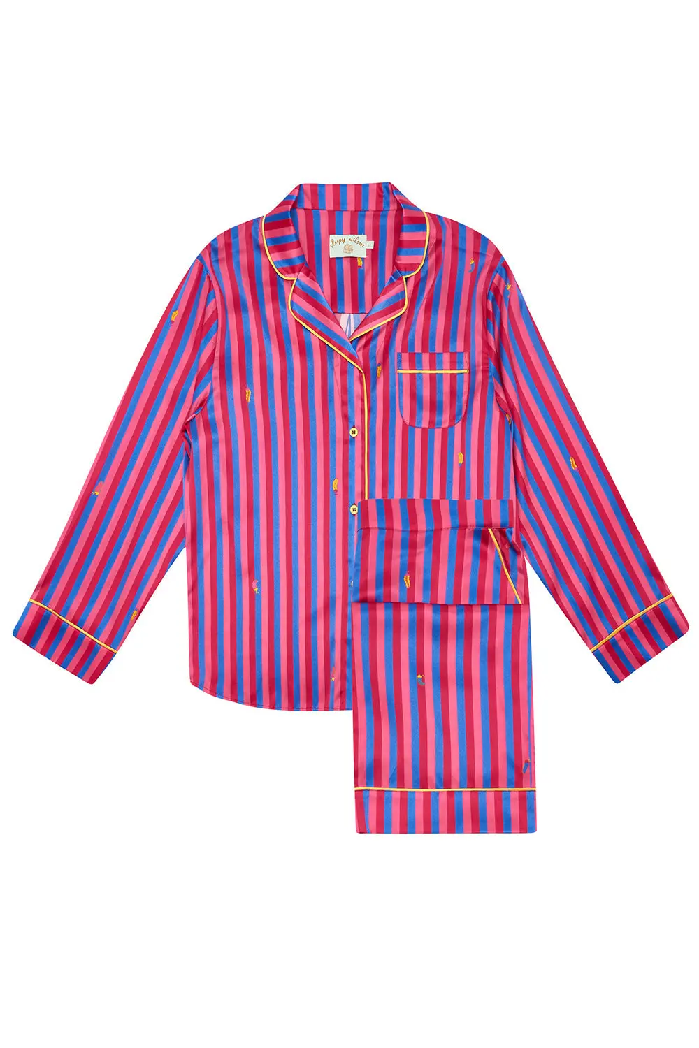 Florence Crimson Stripe Silk Trouser - Image 5