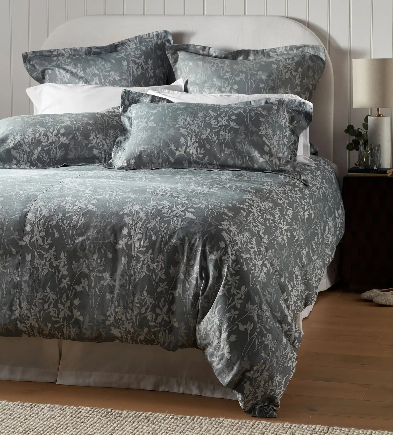 Florence Floral Jacquard 100% Cotton Bed Linen