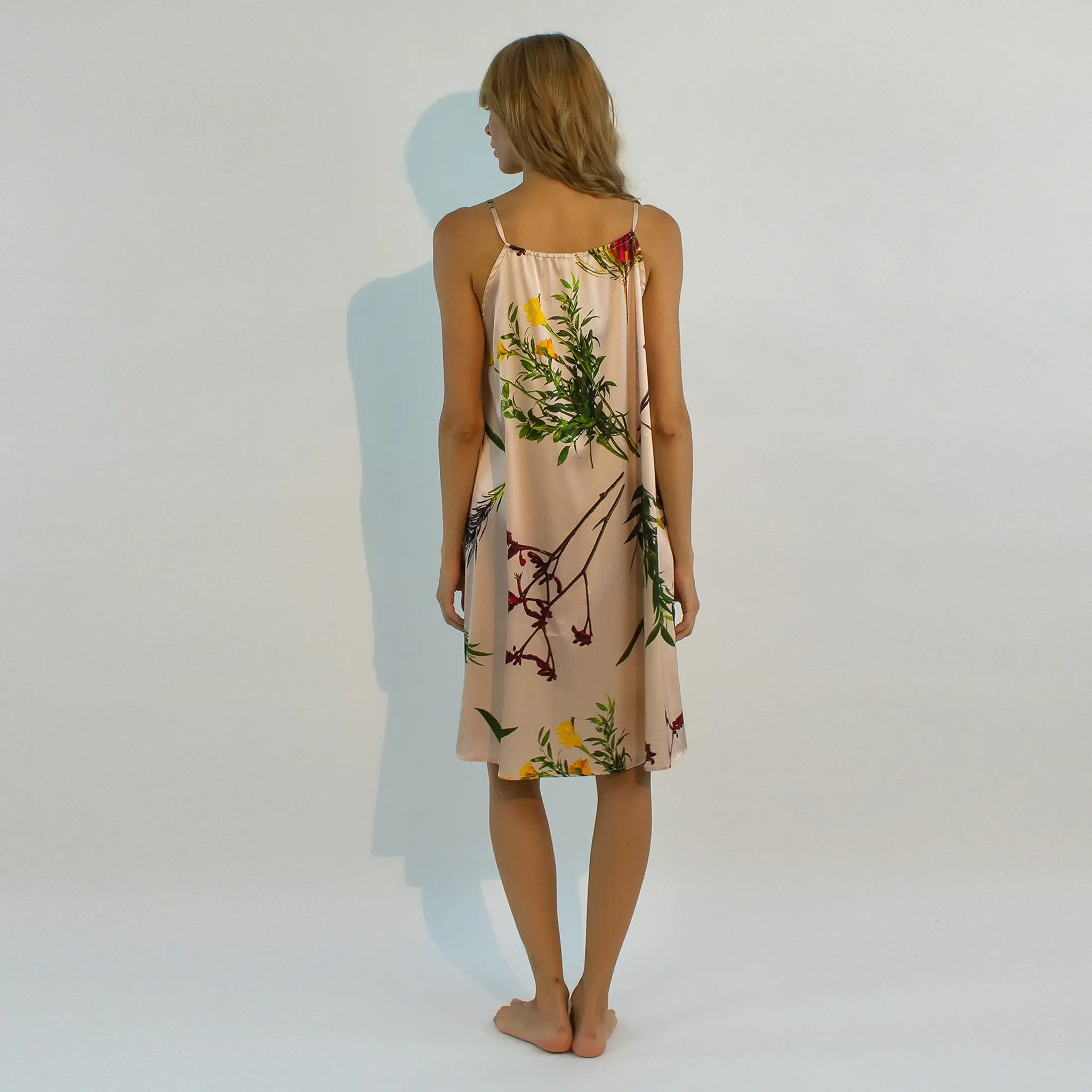 FLYING FLOWER Silk Chemise - Image 3