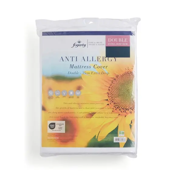 Fogarty Cotton Anti-Allergy Zipped Mattress Cover